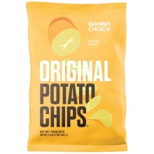 slide 1 of 1, Gordon Choice Original Potato Chips, 20 oz