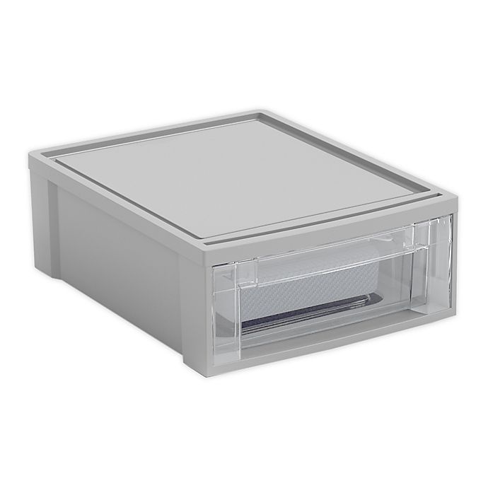 slide 1 of 1, Starplast Small Stacking Drawer - Grey, 1 ct