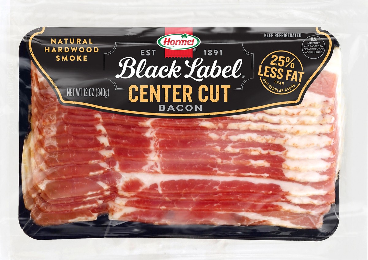 slide 6 of 7, HORMEL BLACK LABEL Bacon Center Cut 12 oz, 12 oz