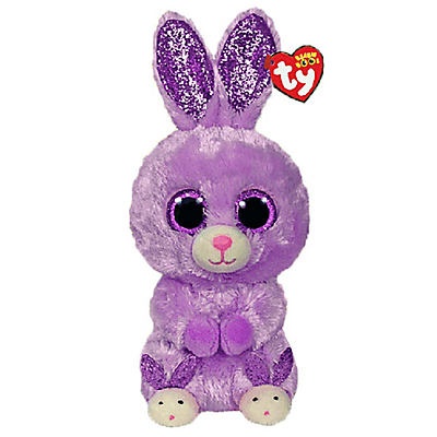 slide 1 of 1, ty Fuzzy- Purple Bunny Beanie Boos Plush, 1 ct