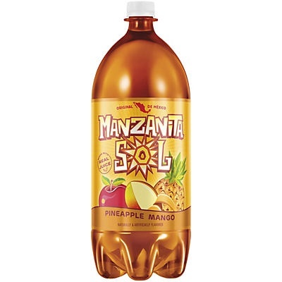 slide 1 of 1, Manzanita Sol Pineapple Mango Soda, 2 liter