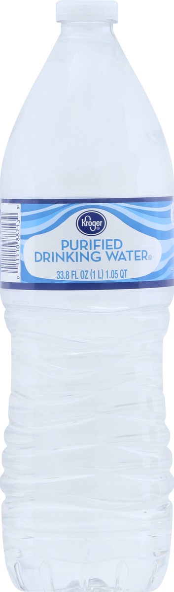 slide 9 of 9, Kroger Purified Drinking Water - 1 liter, 1 liter