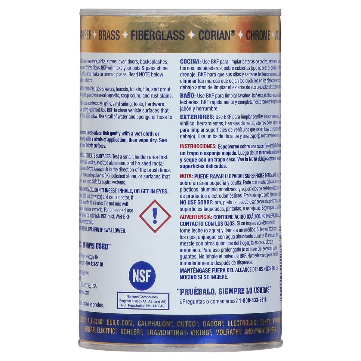 slide 6 of 12, Bar Keepers Friend Powder Cleanser & Polish, 8.82 oz