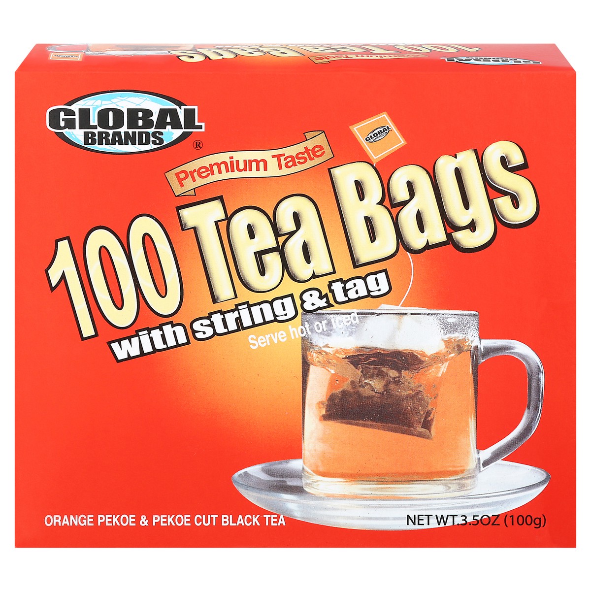 slide 1 of 12, Global Brands Black Tea, 100 ct