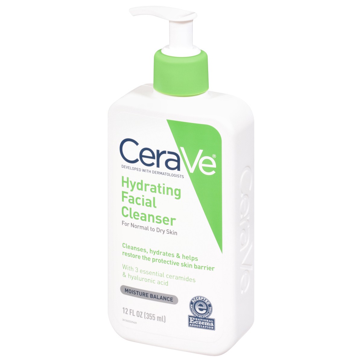 slide 5 of 9, CeraVe Hydrating Facial Cleanser 12oz, 12 fl oz