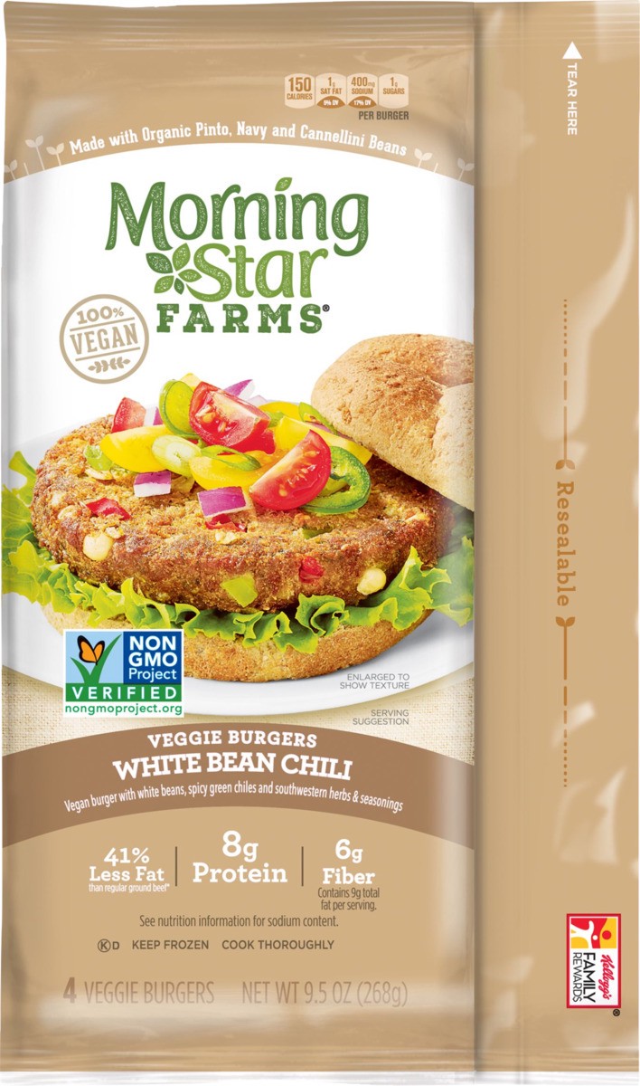 slide 3 of 6, MorningStar Farms Veggie Burgers, 9.5 oz