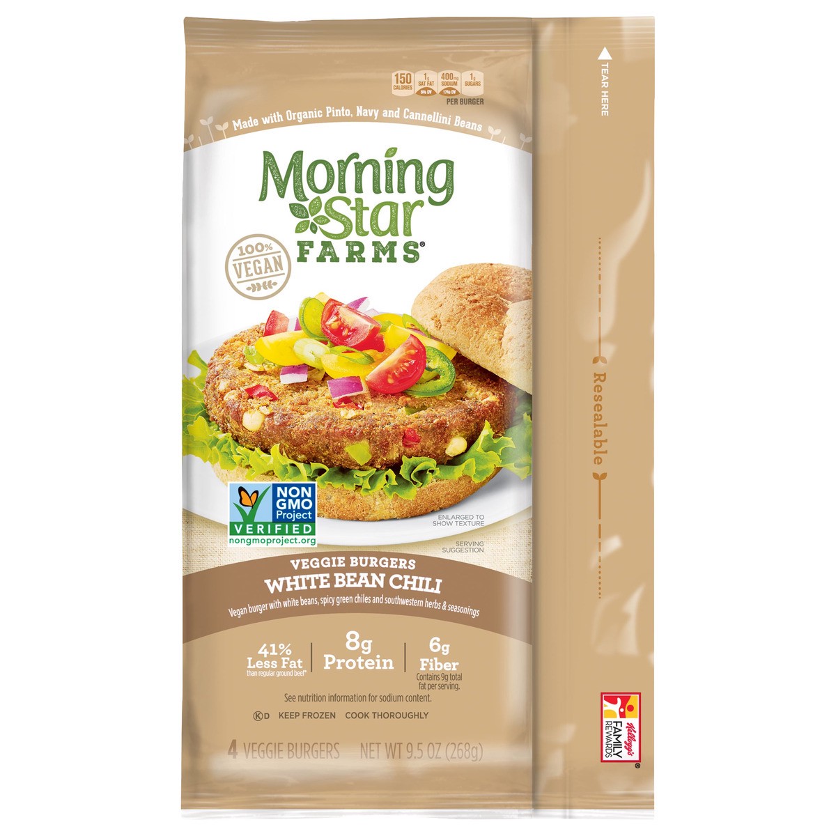 slide 1 of 6, MorningStar Farms Veggie Burgers, 9.5 oz