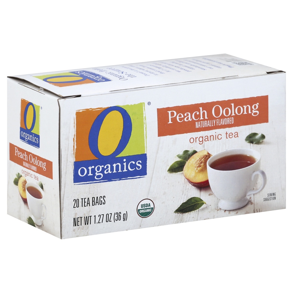 slide 1 of 5, O Orgnc Tea Peach Oolong, 20 ct