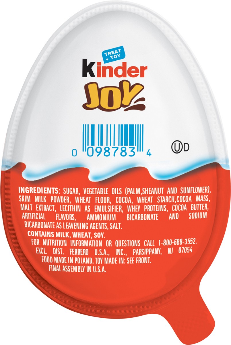 slide 2 of 3, Kinder Joy Eggs Halloween Kids Party Favors Sweet Cream And Chocolatey Wafers, 1 ct