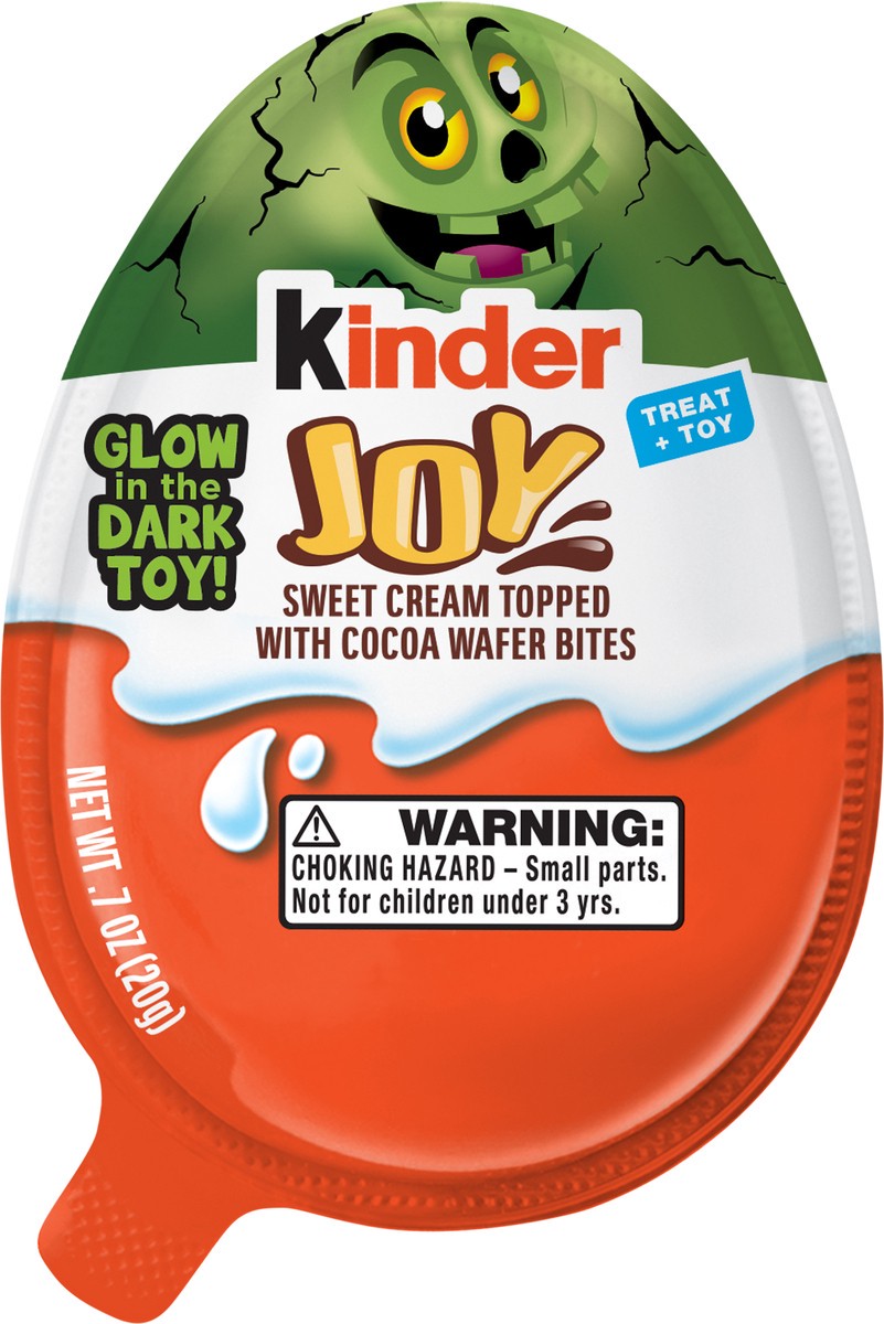 slide 3 of 3, Kinder Joy Eggs Halloween Kids Party Favors Sweet Cream And Chocolatey Wafers, 1 ct