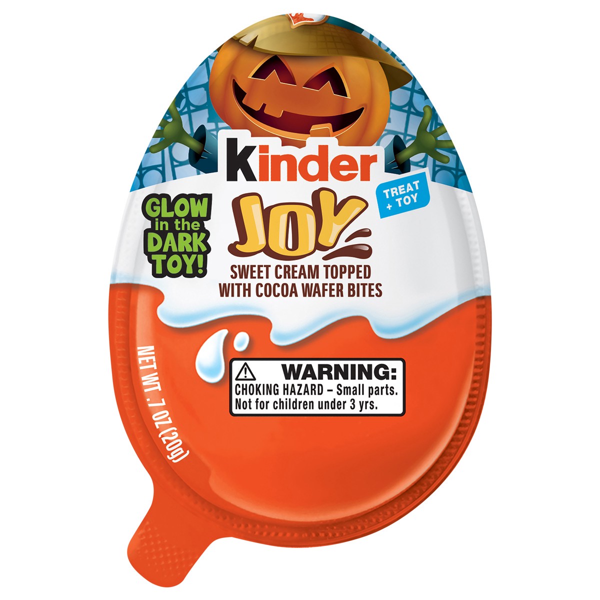 slide 1 of 3, Kinder Joy Eggs Halloween Kids Party Favors Sweet Cream And Chocolatey Wafers, 1 ct