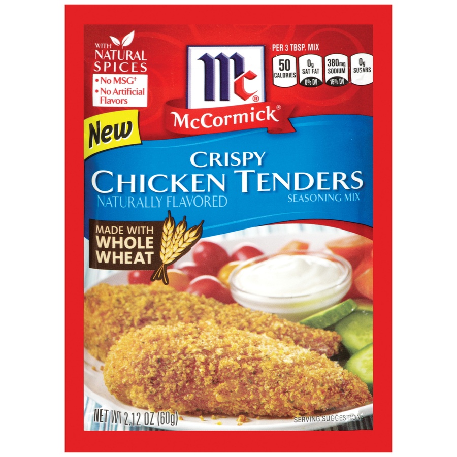 slide 1 of 2, McCormick Crispy Chicken Tenders Seasoning Mix, 2.12 oz