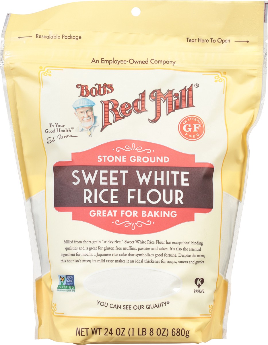 slide 6 of 9, Bob's Red Mill Stone Ground Sweet White Rice Flour 24 oz, 24 oz