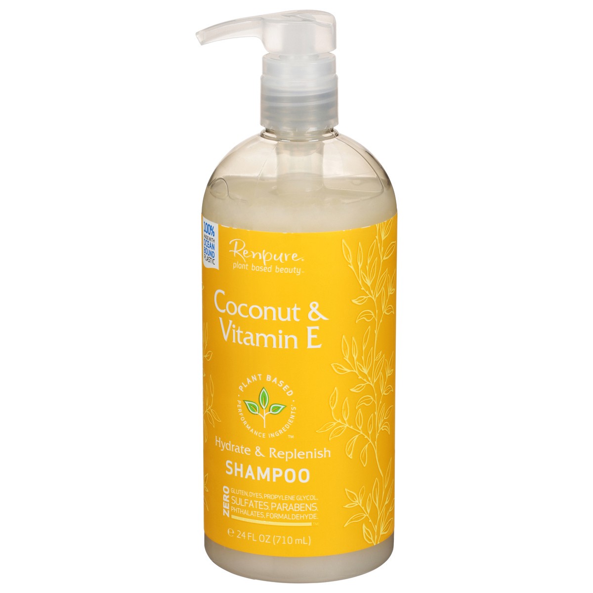 slide 6 of 12, Renpure Coconut & Vitamin E Hydrate & Replenish Shampoo 24 fl oz, 16 oz