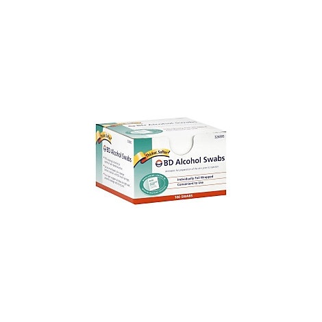 slide 1 of 1, Becton Dickinsen Bd Alcohol Swabs, 100 ct