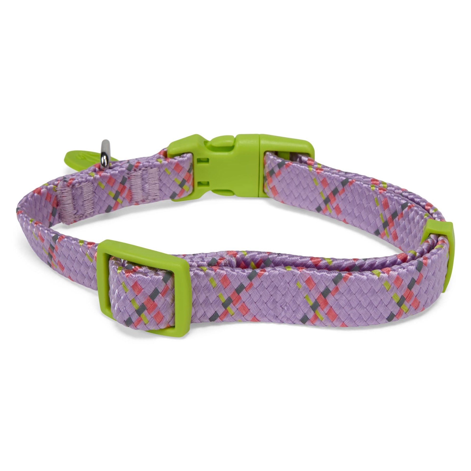 slide 1 of 1, YOULY Adventure Reflective Dog Collar, Pink, Small, SM