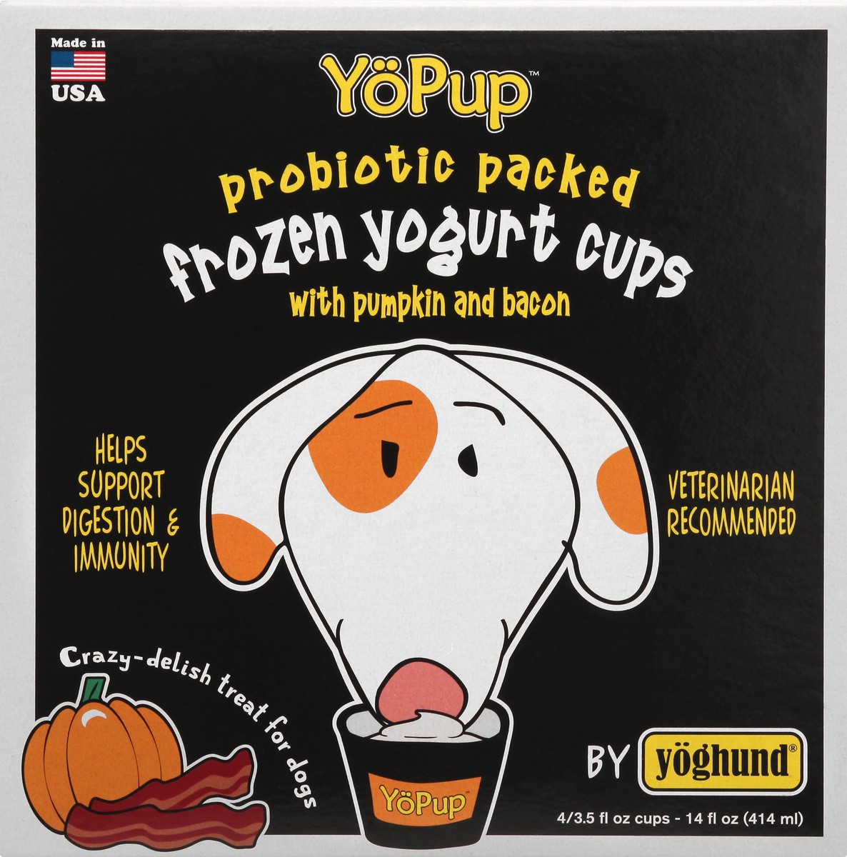 slide 12 of 12, YoPup Frozen Pumpkin and Bacon Treat for Dogs 4 ea, 4 ct