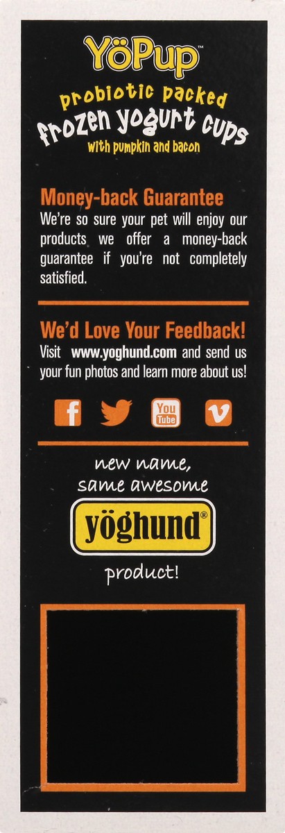 slide 9 of 12, YoPup Frozen Pumpkin and Bacon Treat for Dogs 4 ea, 4 ct