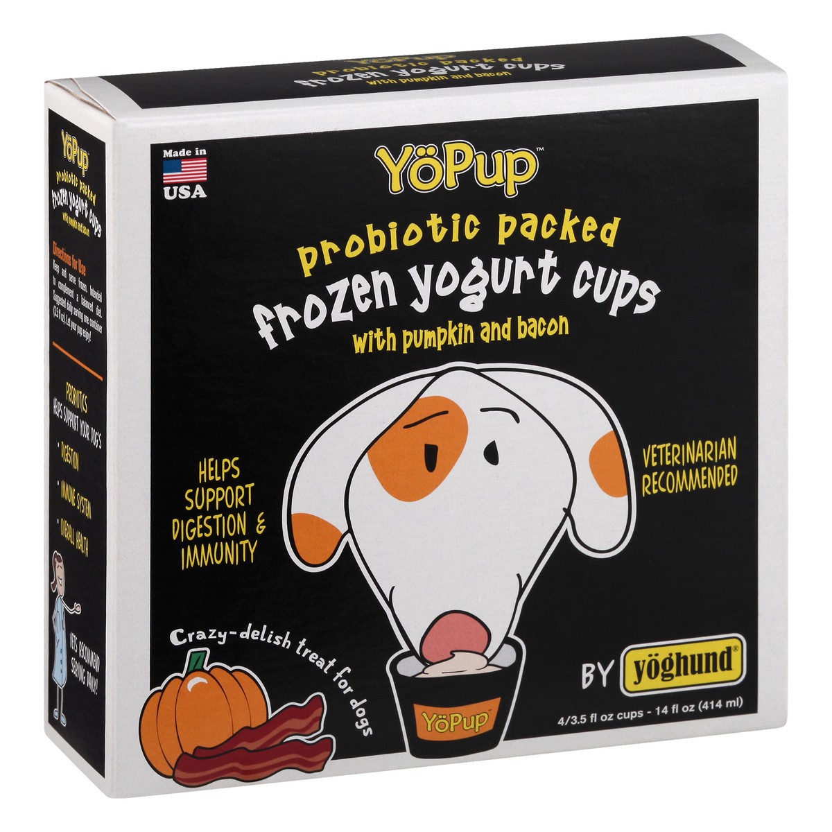 slide 11 of 12, YoPup Frozen Pumpkin and Bacon Treat for Dogs 4 ea, 4 ct