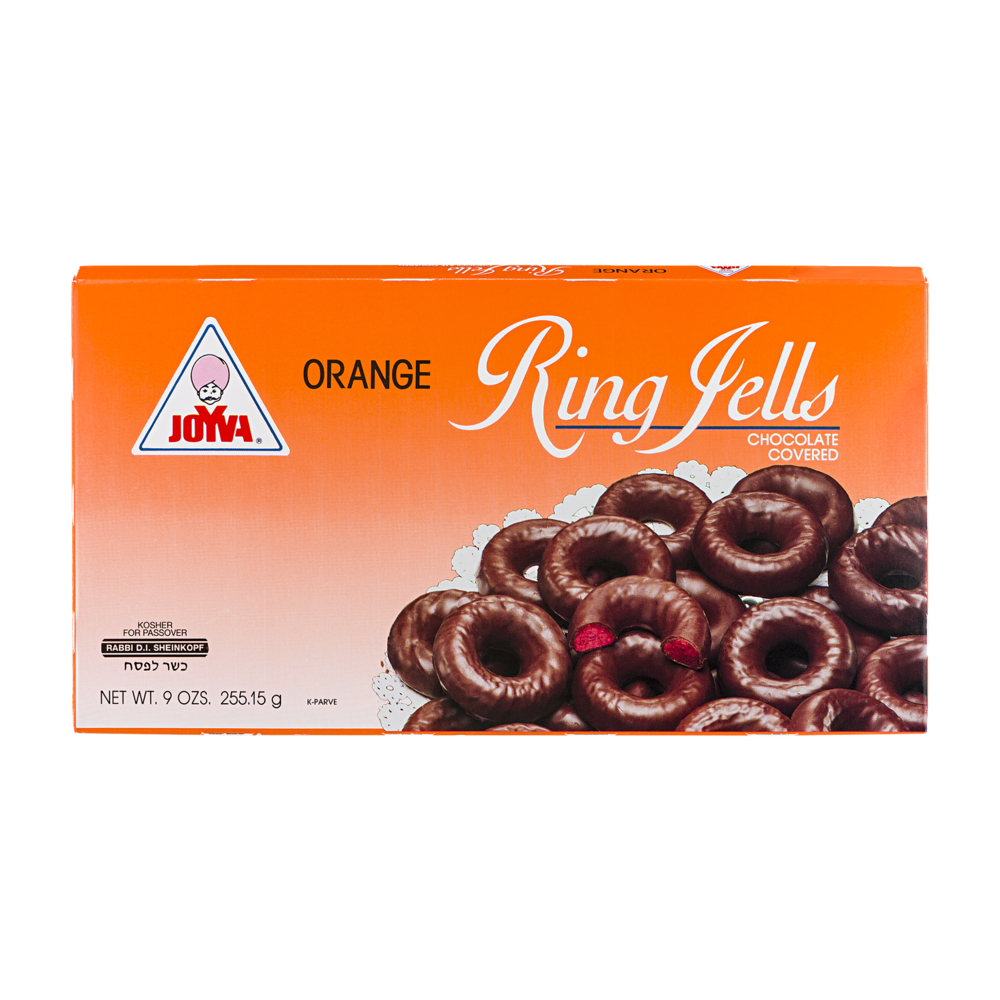 slide 1 of 2, Joyva Orange Jelly Rings, 9 oz