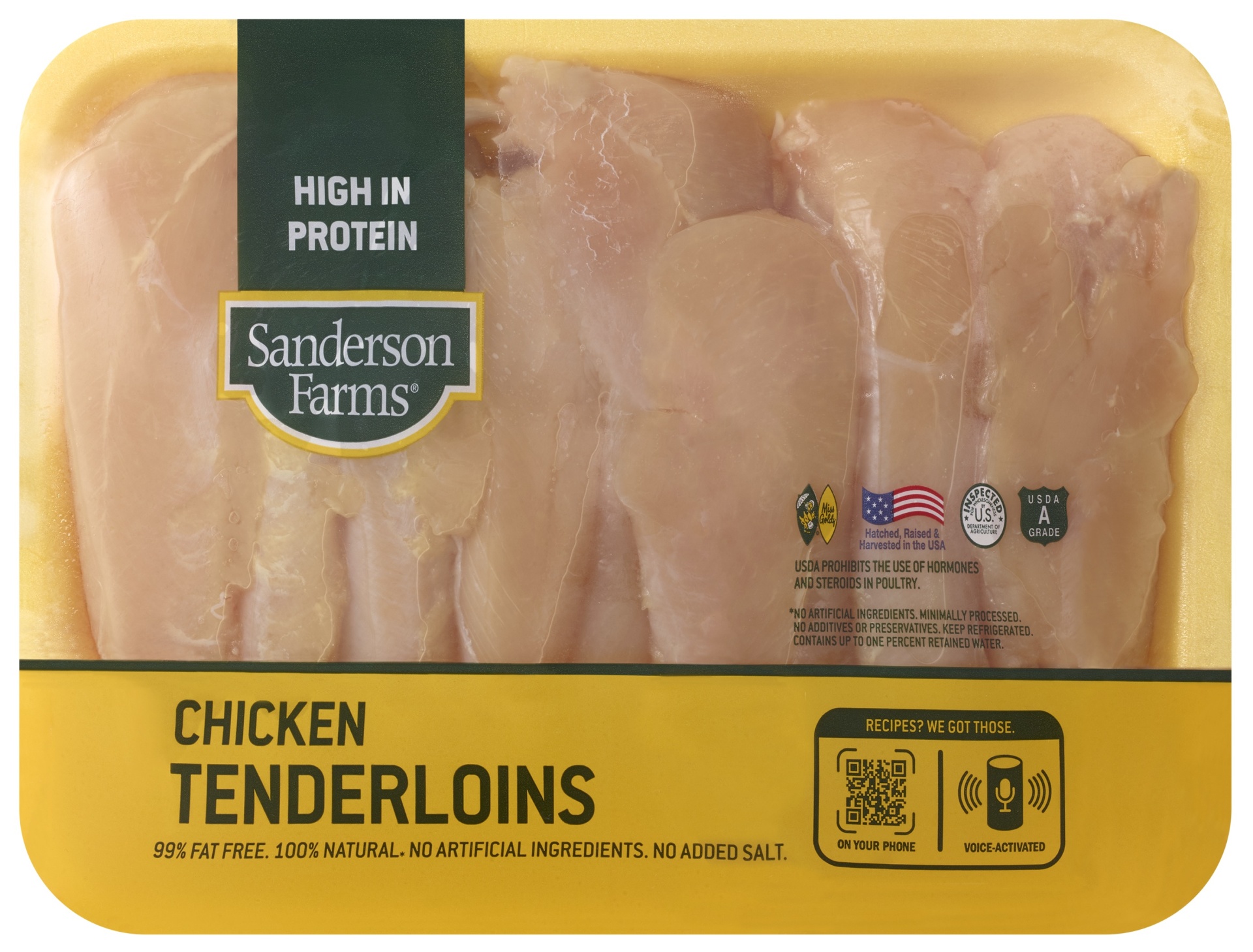 slide 1 of 1, Fresh Boneless Chicken Tenders, per lb