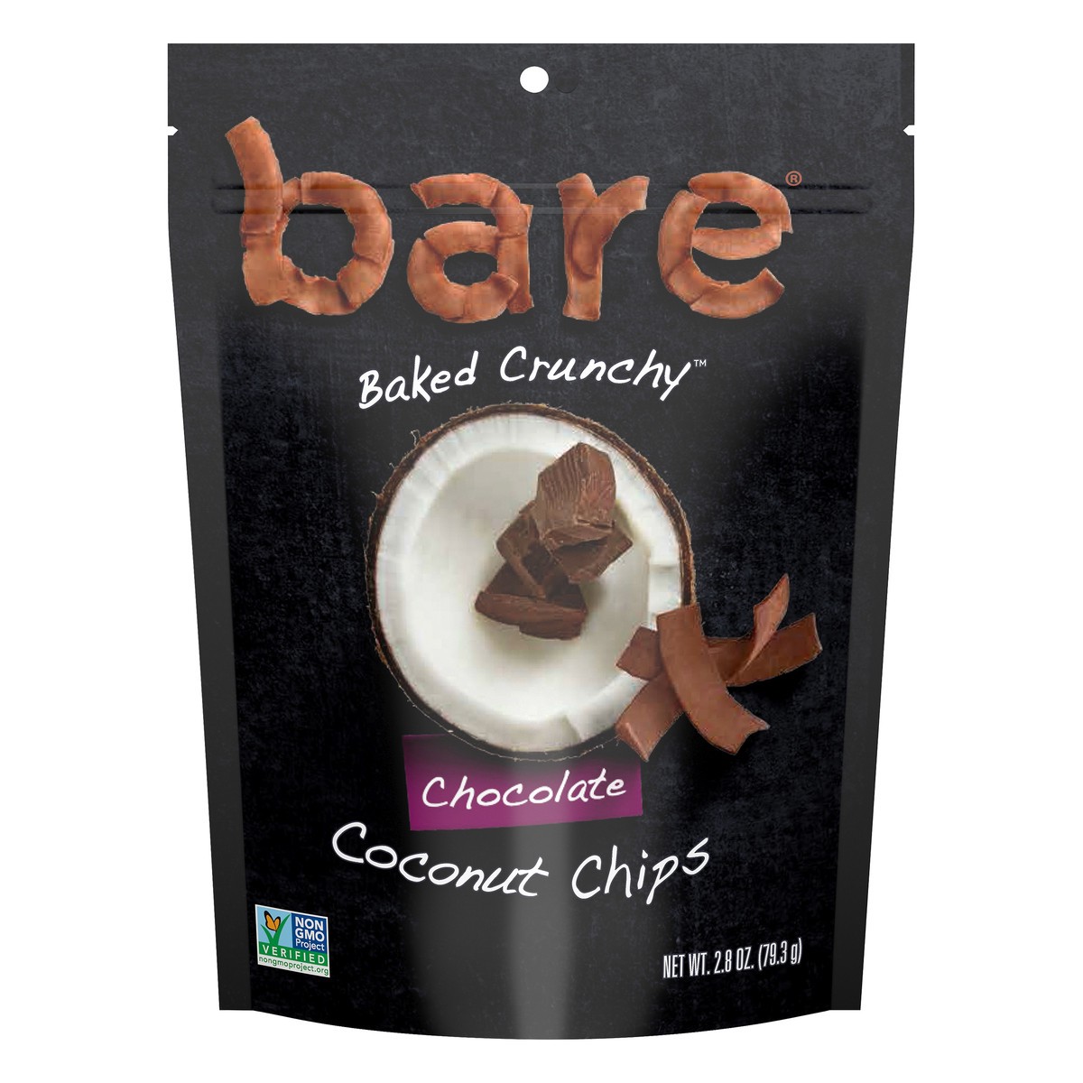 slide 1 of 7, Bare Chocolate Coconut Chips 2.8 oz, 2.8 oz