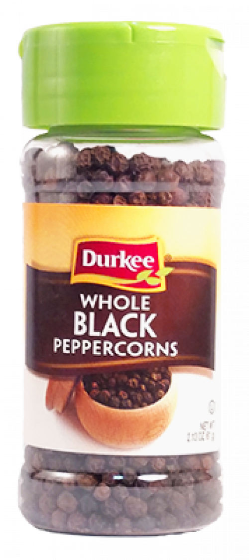 slide 1 of 1, Durkee Black Peppercorns, 2.13 oz