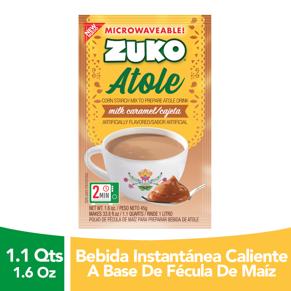 slide 2 of 2, Zuko Atole Dulce De Leche - 1.6 oz, 1.6 oz