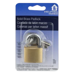Helping Hand Brass Plated Padlock