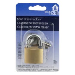 Helping Hand Brass Plated Padlock