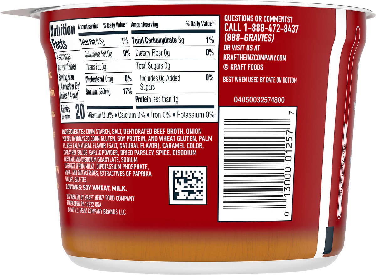 slide 7 of 13, Heinz HomeStyle Roasted Brown Gravy Mix, 0.875 oz Microwavable Cup, 0.875 oz