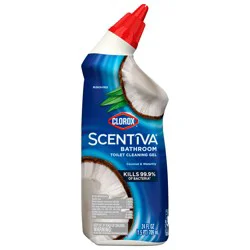 Scentiva Toilet Cleaning Gel, Bleach Free - Pacific Breeze and Coconut, 24 Ounces (Packaging may vary)