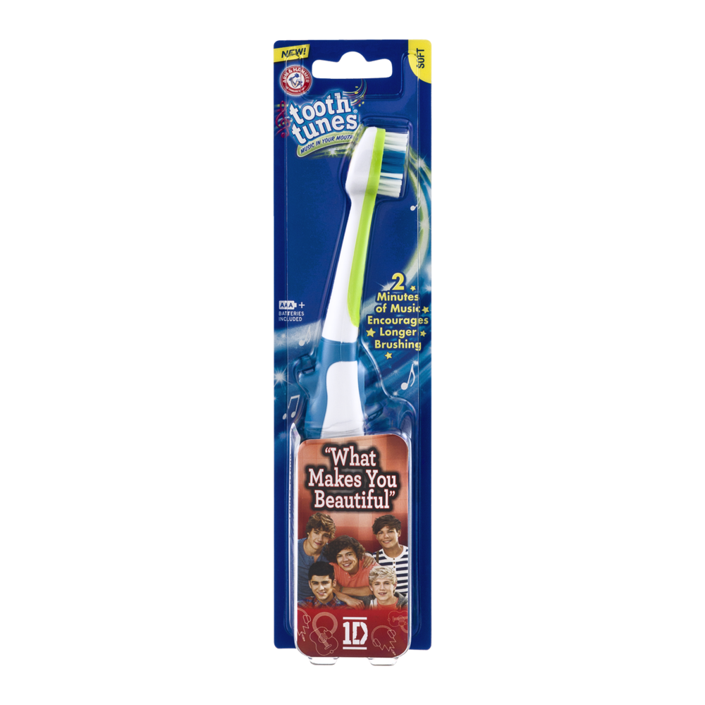 slide 1 of 1, ARM & HAMMER Tooth Tunes One Direction Soft Toothbrush, 1 ct