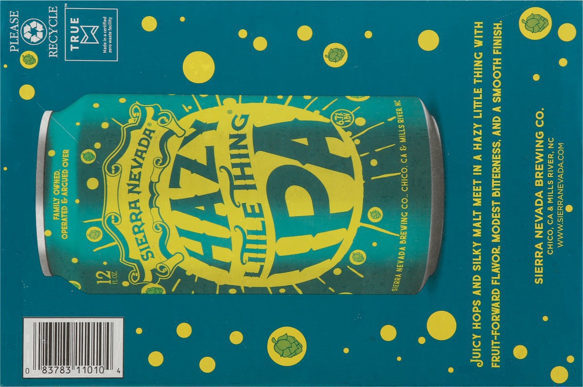 slide 62 of 63, Sierra Nevada Hazy Little Thing IPA 6-Pack Cans, 6 ct; 12 oz