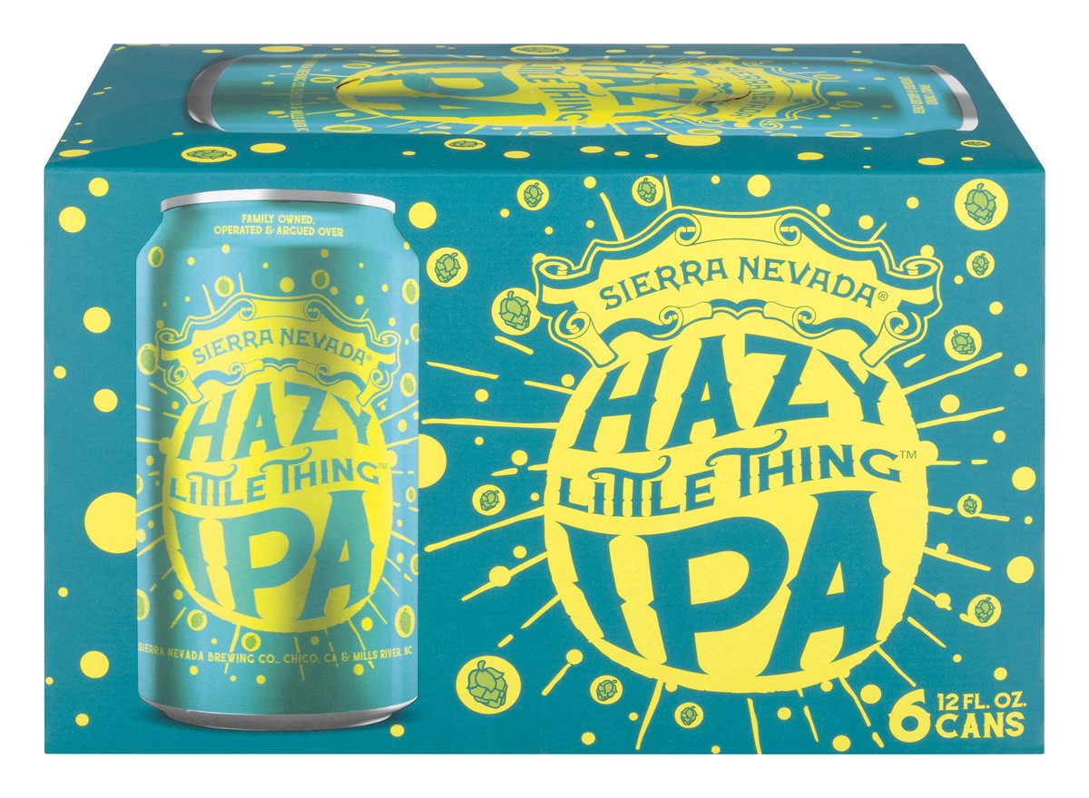 slide 1 of 63, Sierra Nevada Hazy Little Thing IPA Craft Beer 6 Pack (12oz Cans), 6 ct; 12 oz