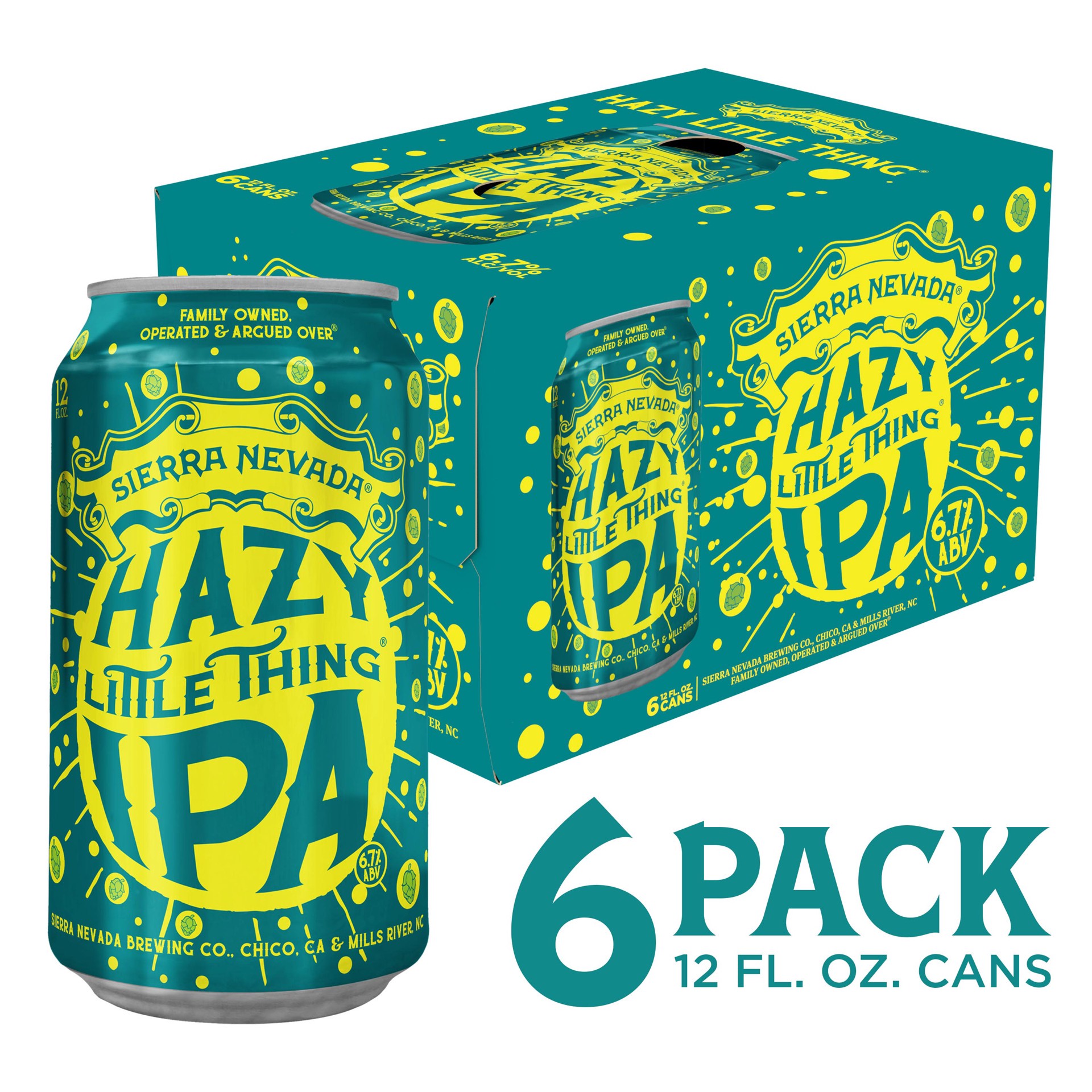 slide 1 of 63, Sierra Nevada Hazy Little Thing IPA Craft Beer 6 Pack (12 fl oz), 12 oz