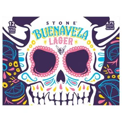 Stone Buenaveza Salt & Lime Lager Beer, 12 fl oz, 12 Pack Cans