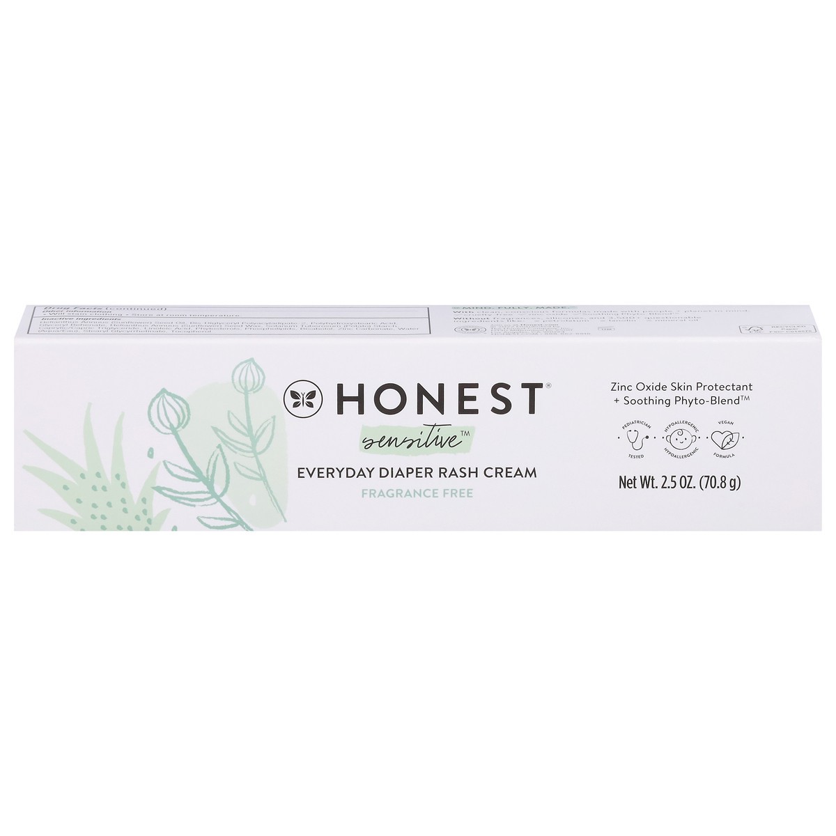 slide 4 of 16, Honest Sensitive Everyday Diaper Rash Cream 2.5 oz, 2.5 oz