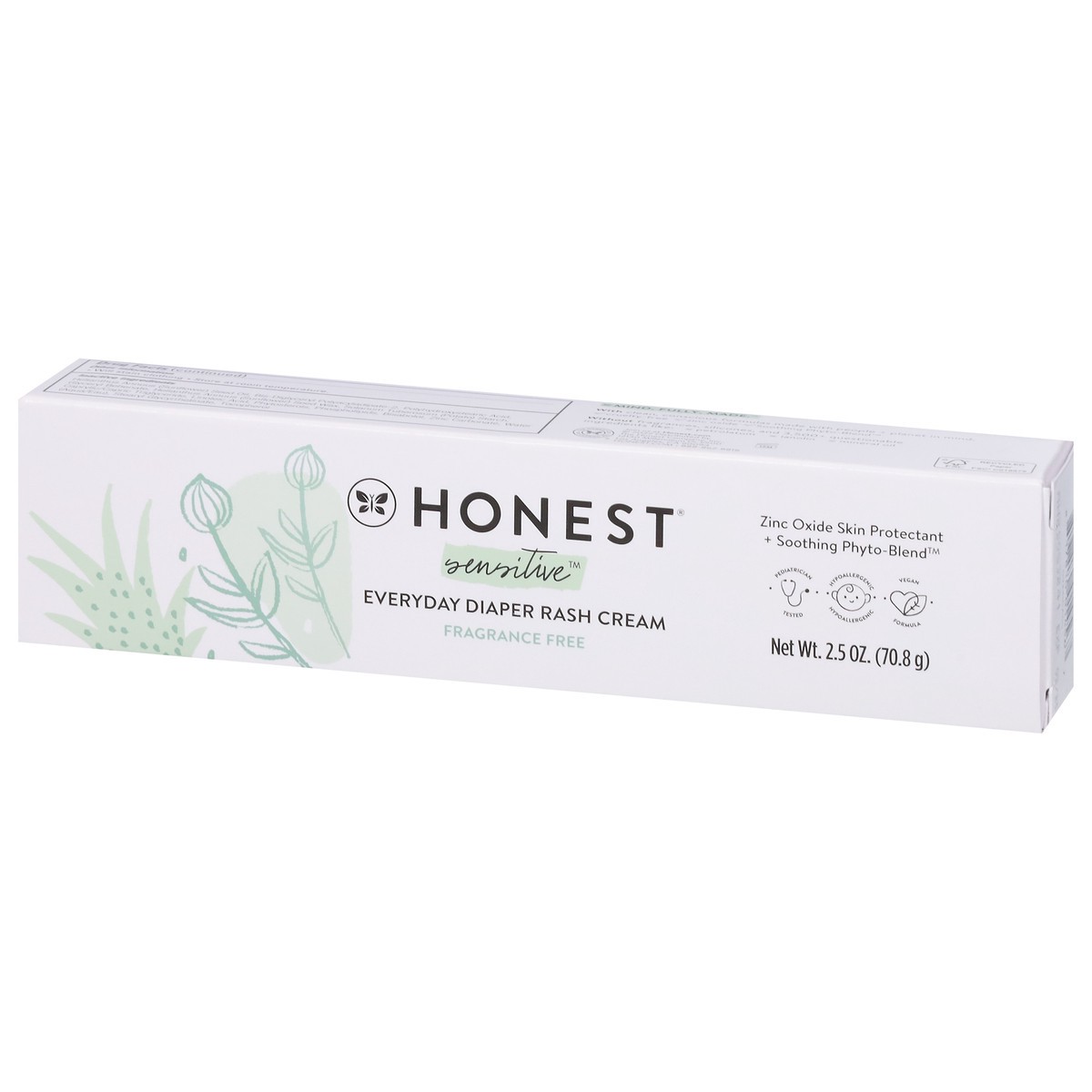 slide 5 of 16, Honest Sensitive Everyday Diaper Rash Cream 2.5 oz, 2.5 oz