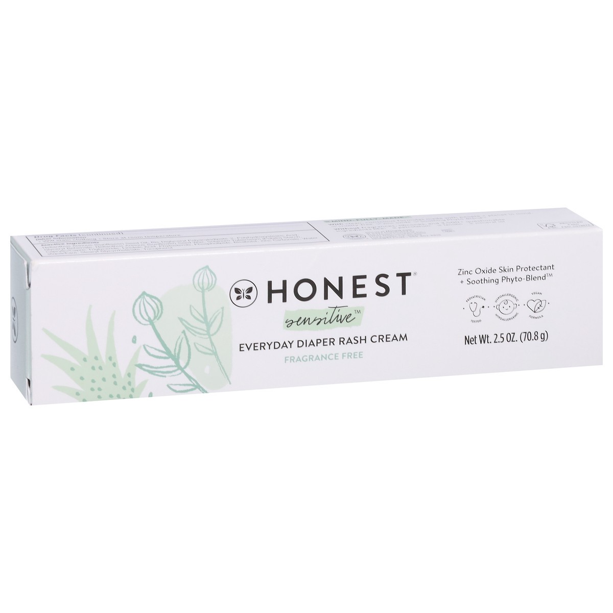 slide 2 of 16, Honest Sensitive Everyday Diaper Rash Cream 2.5 oz, 2.5 oz