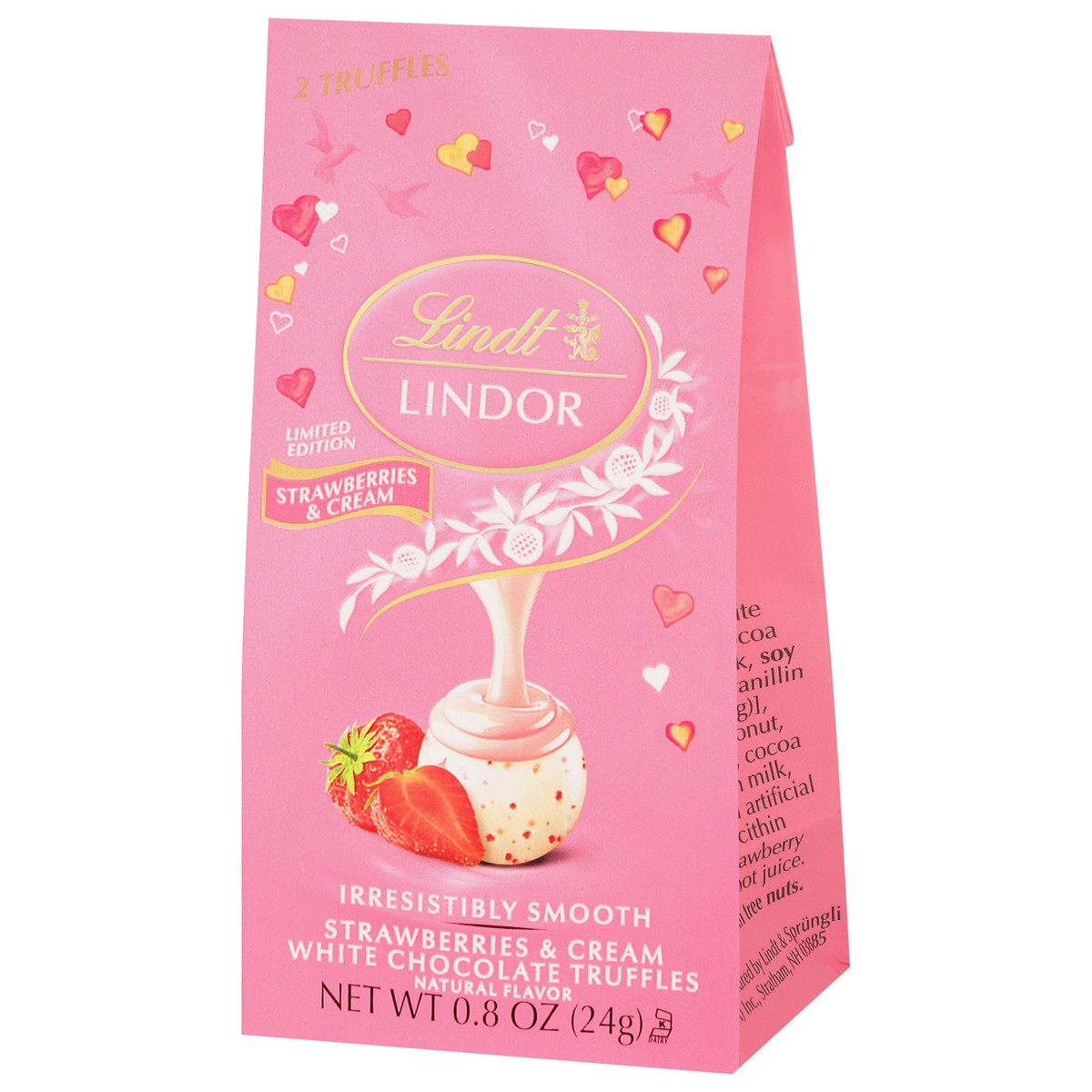 slide 2 of 11, Lindt Lindor Strawberries & Cream White Chocolate Truffles 0.8 oz, 0.8 oz