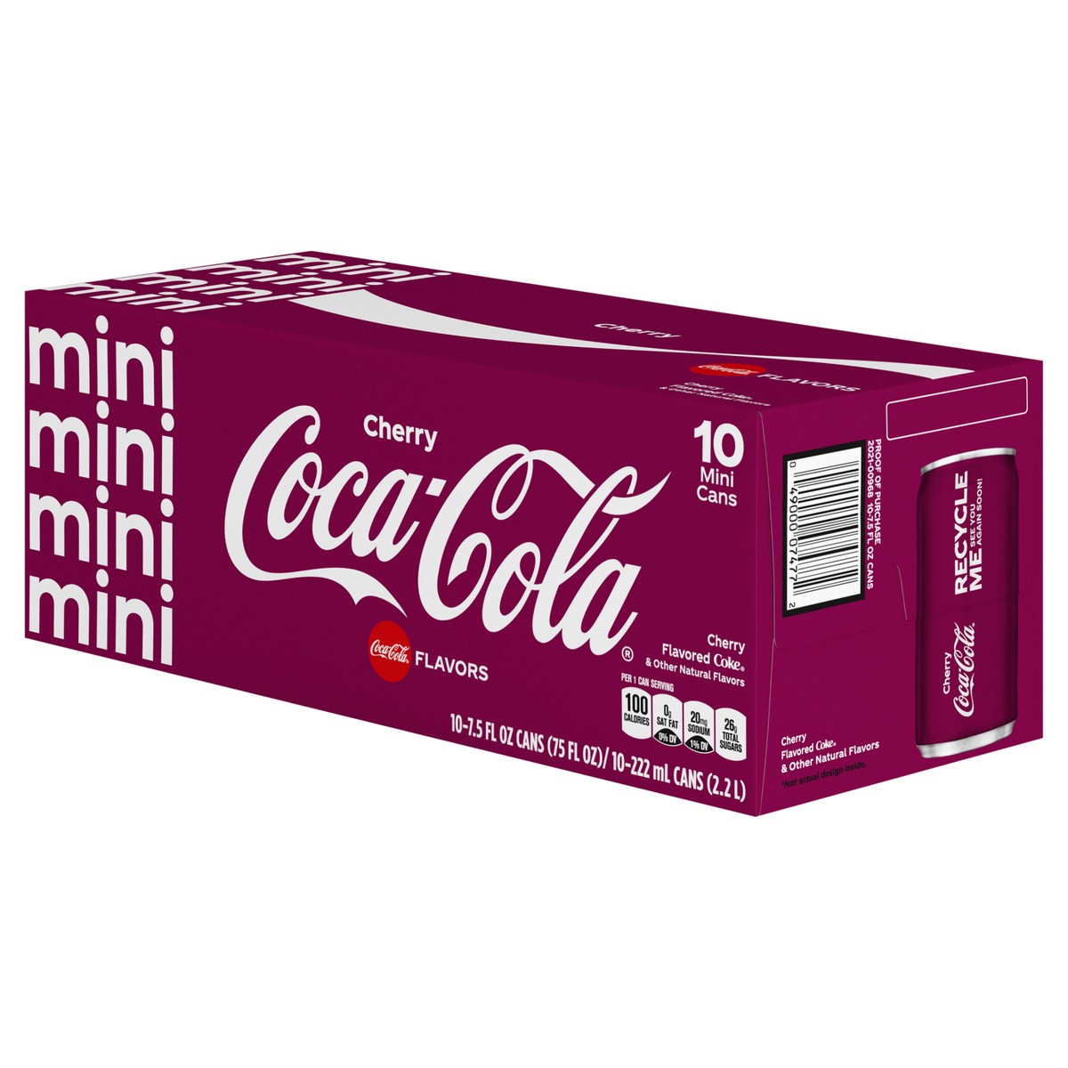 slide 7 of 9, Coca-Cola Cherry Fridge Pack Cans, 7.5 fl oz, 10 Pack, 10 ct