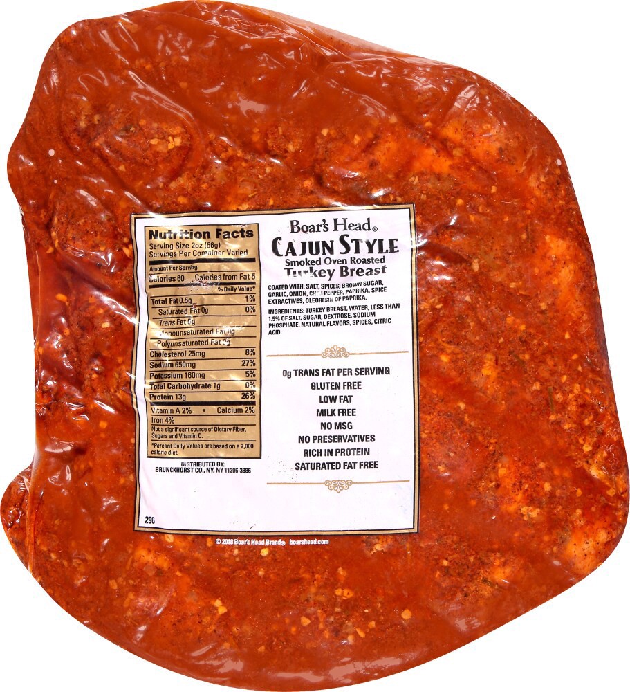 slide 6 of 6, Boar's Head Bold Cajun Turkey, per lb