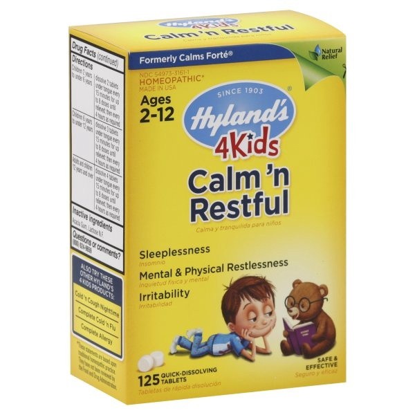 slide 1 of 6, Hyland's Calm And Restful Tablets, 125 ct