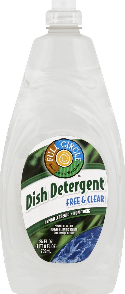 slide 5 of 6, Full Circle Market Liquid Dish Detergent - Free & Sensitive, 25 fl oz