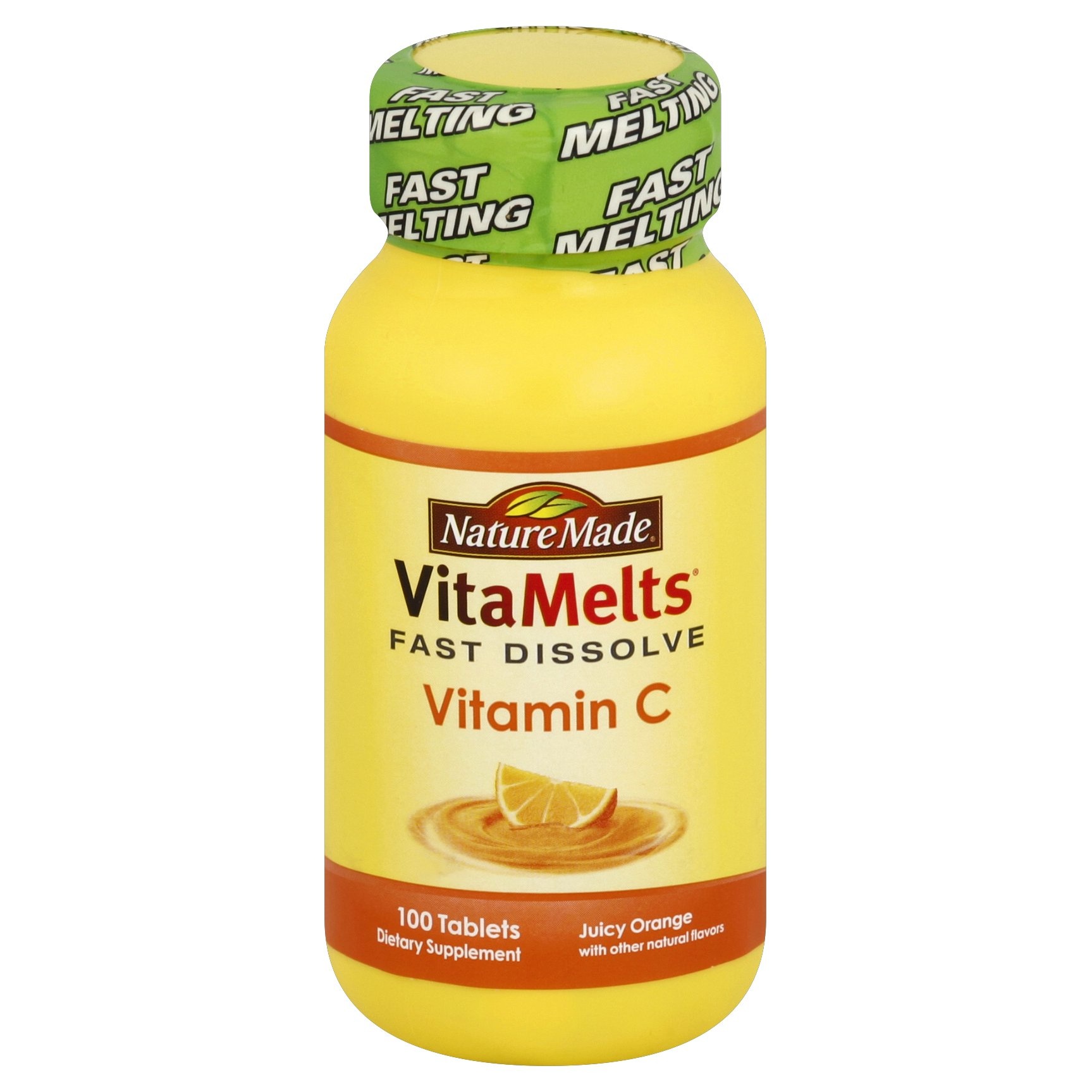 slide 1 of 4, Nature Made VitaMelts Vitamin C Orange Supplement, 100 ct