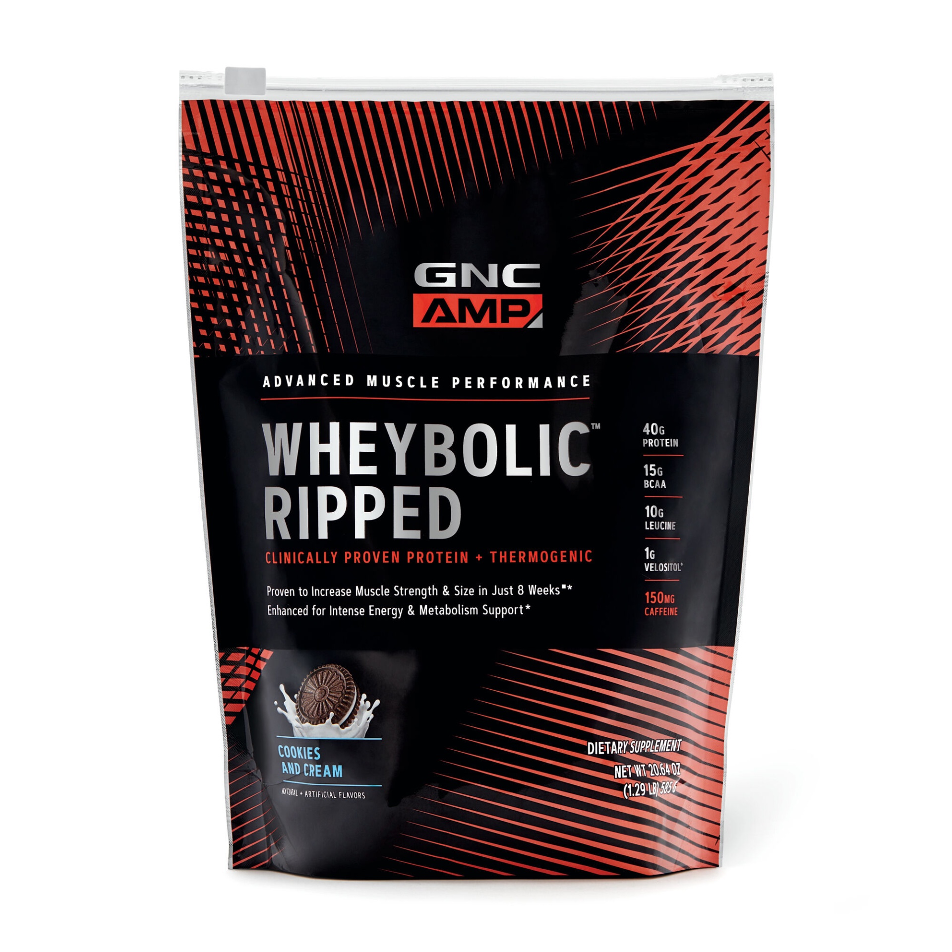 slide 1 of 1, GNC AMP Wheybolic Ripped - Cookies and Cream, 1 ct