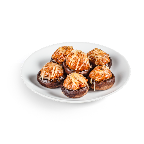 slide 1 of 1, Hy-Vee Italian Stuffed Mushrooms Serving = 2 Each, per lb