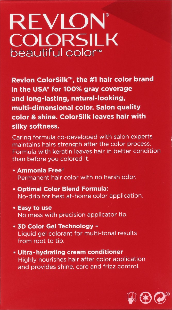 slide 7 of 9, Revlon Colorsilk 20 Brown Black Vegan Keratin Permanent Hair Color 1 Each, 1 ct