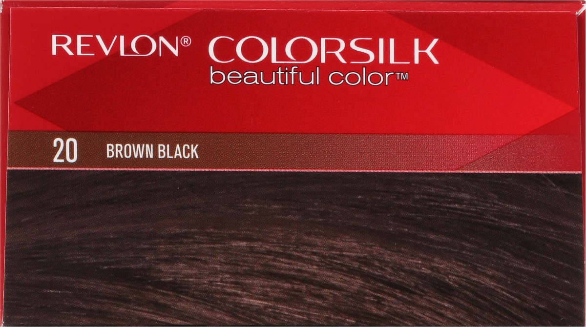 slide 4 of 9, Revlon Colorsilk 20 Brown Black Vegan Keratin Permanent Hair Color 1 Each, 1 ct